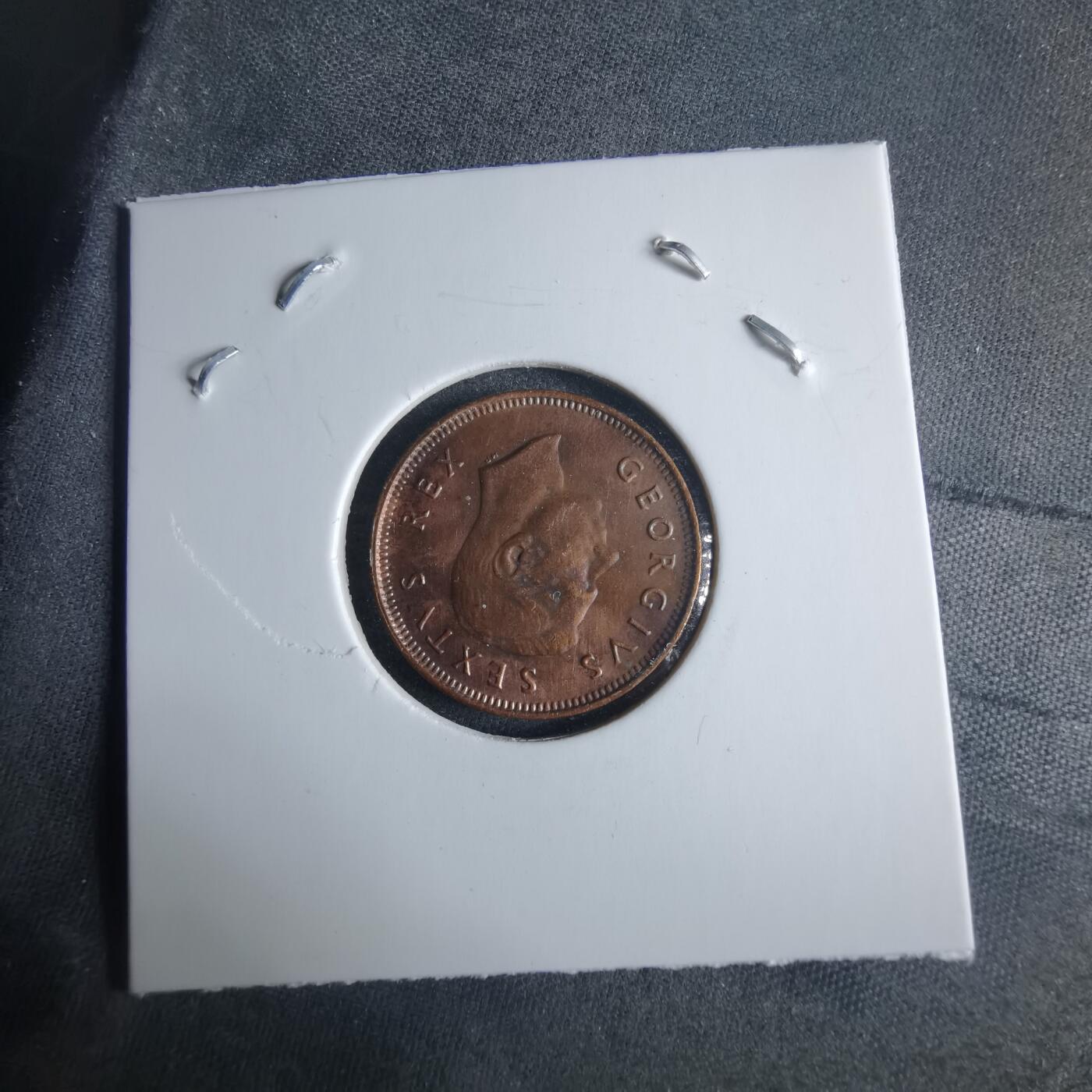 沼泽如烟--第970场 南非1952年四分之一便士