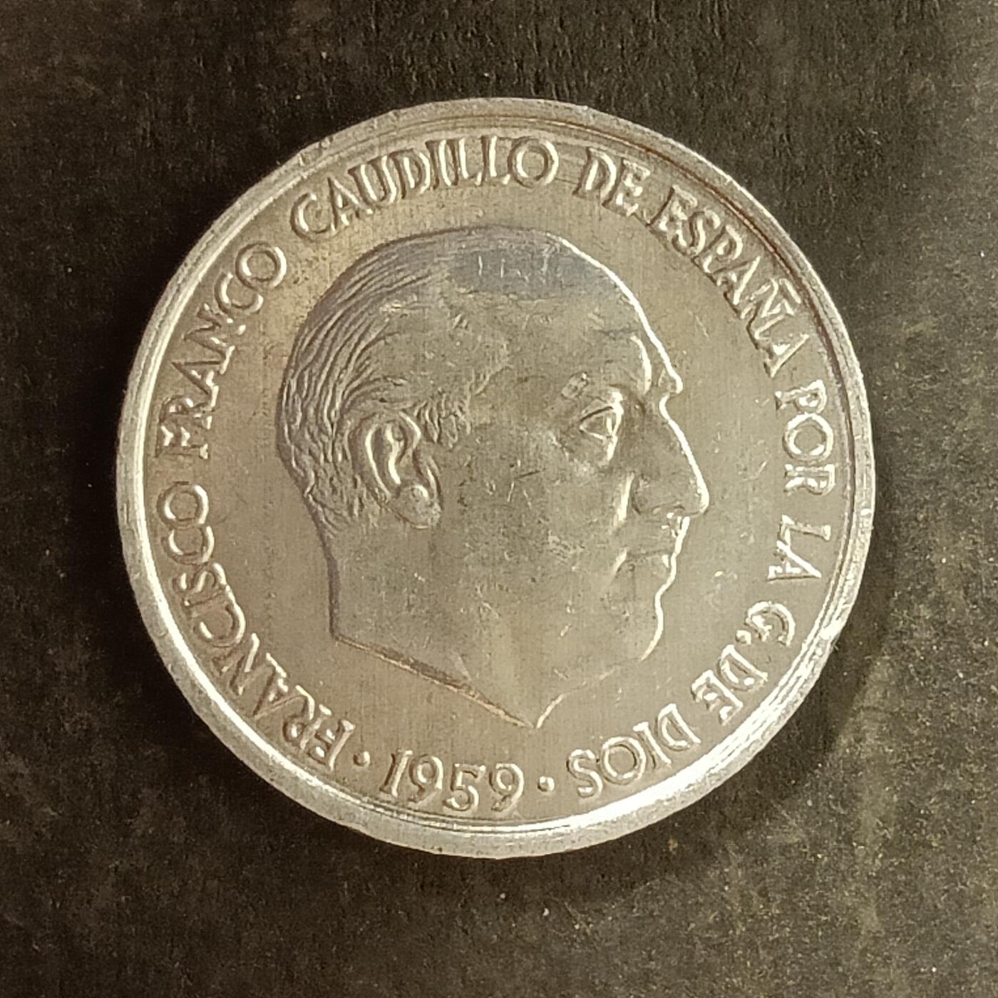 逸泉钱币2026A第五场A各国纸币沙俄散币纪念币系列A702-882 767 西班牙弗朗哥时期10分硬币