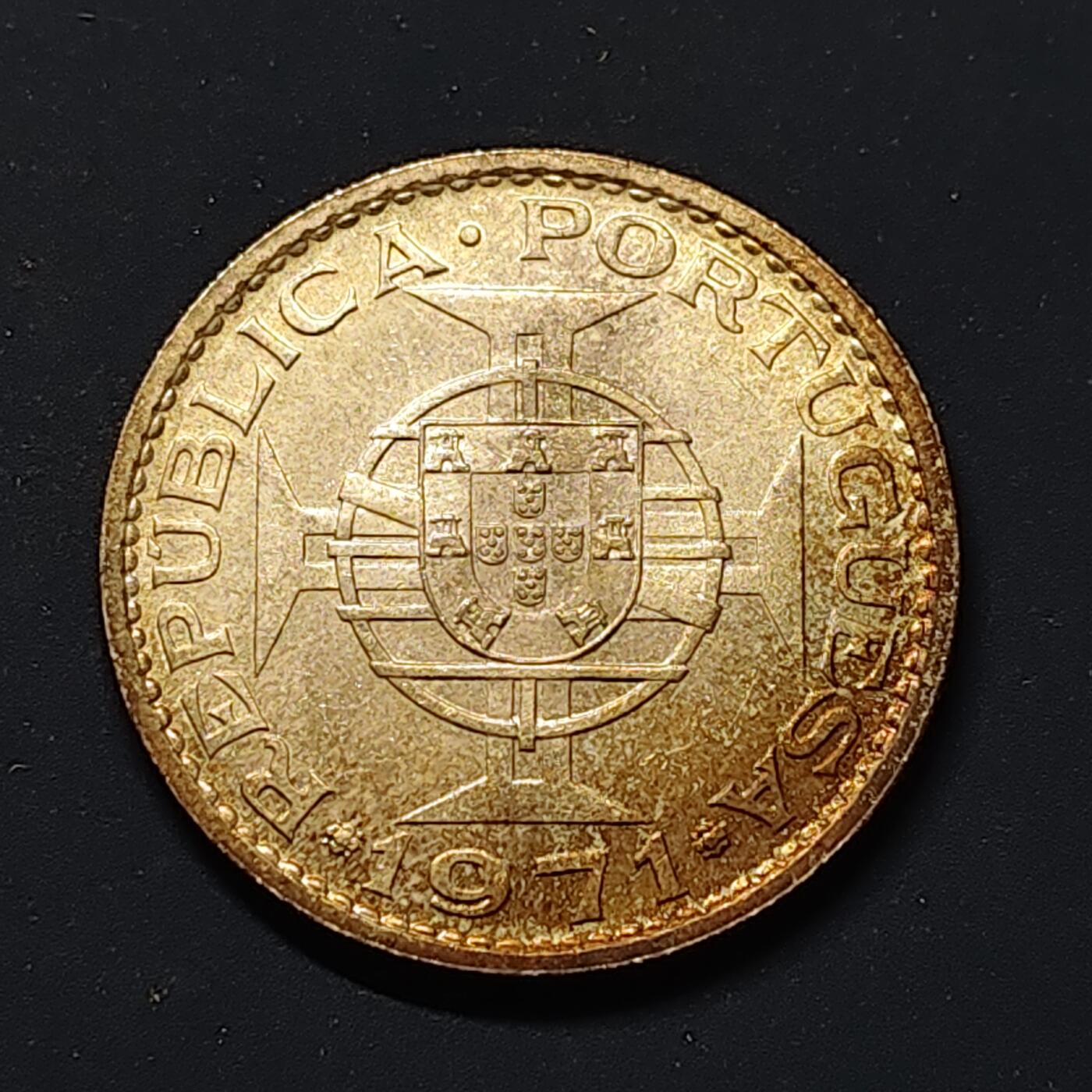 【全场包邮】纯粹捡漏拍497场-持续更新中 葡属澳门1971年5皮阿斯特银币【30.5毫米10克65%】