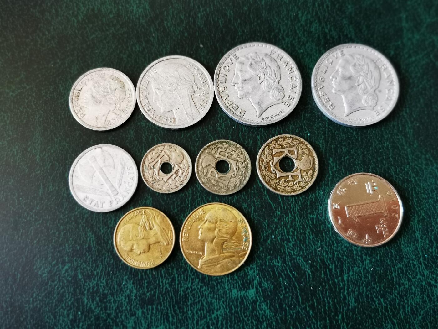 零零发外国硬币拍卖 无佣金 法国一组