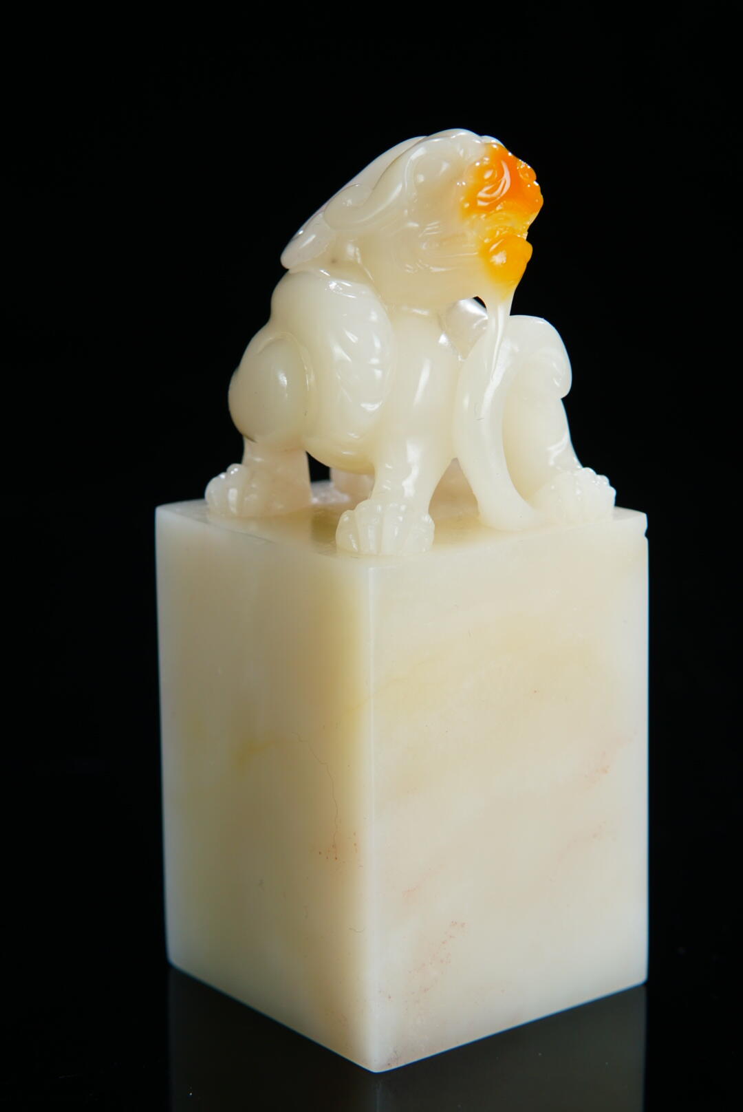 方寸藏珍·寿山田黄印章专场（一） 寿山芙蓉石《獬豸》钮章