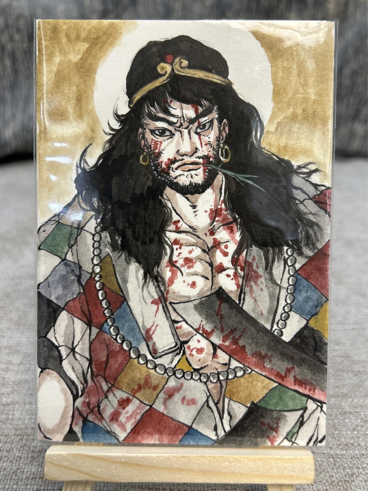 喜灰玩卡拍卖第四期，接代拍，免佣金帮卡友们拍卖，欢迎送拍，释放现金流，让自己有资金可以购买更多喜欢的卡牌，让别的卡友能淘到更多心仪的卡牌 亿条虫老师手绘武松