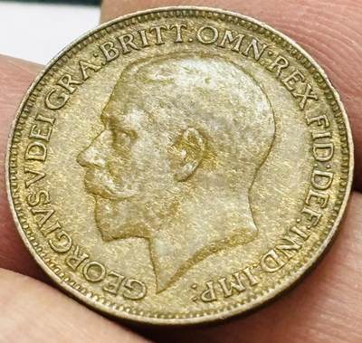 文馨钱币收藏 2026新年第四场（第 290 场）【长期接代拍品】 - 少见好品 1920 年英国乔治五世法新铜币，第二版本