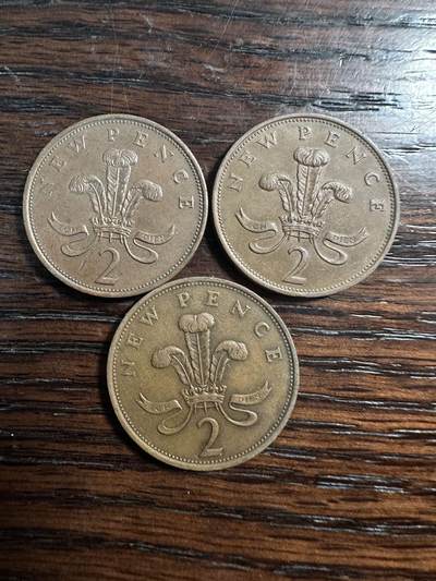 蒂克钱币- 第56场 外国散币免佣金限时拍 - 英国1便士硬币 三枚