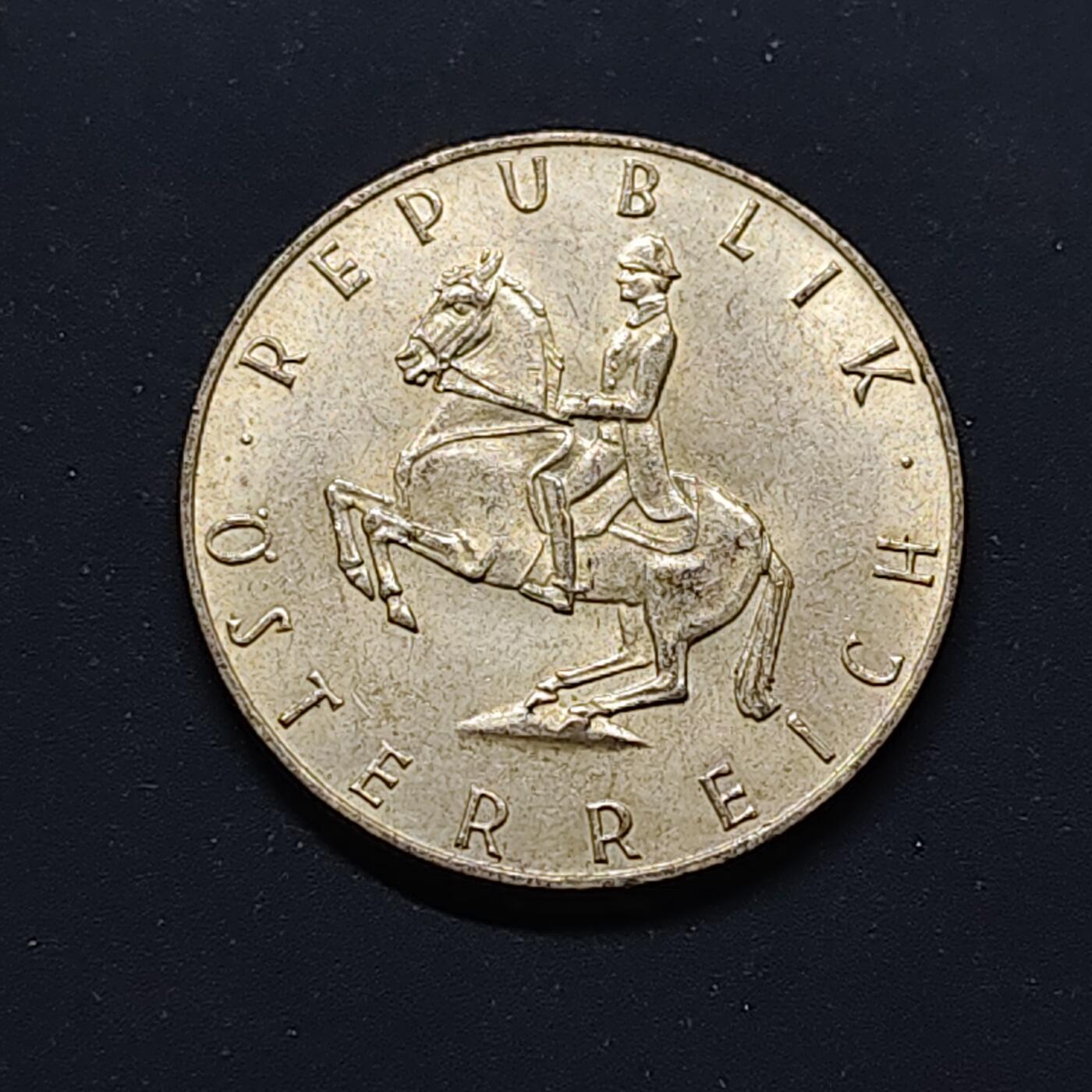 【全场包邮】纯粹捡漏拍496场-持续更新中 奥地利1961年5先令银币【23.5毫米5.2克64%】