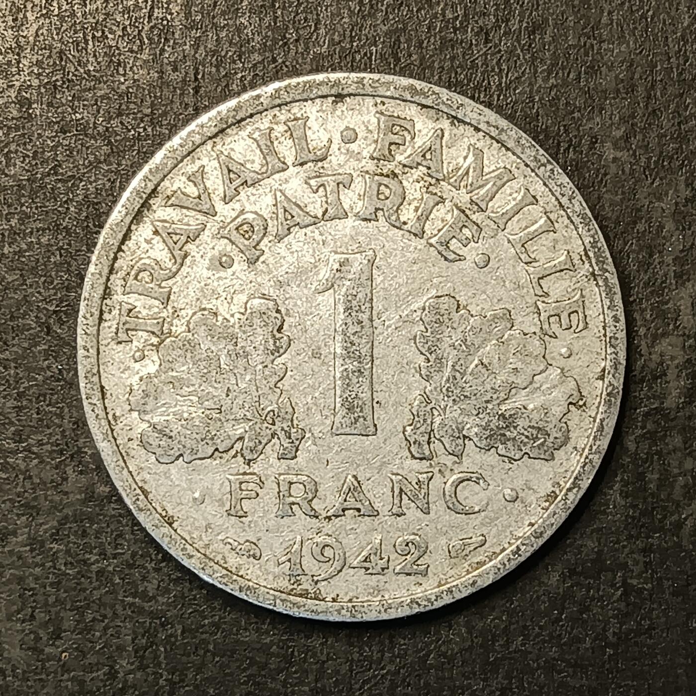 逸泉钱币2026A第五场A各国纸币沙俄散币纪念币系列A702-882 855 法国2法郎铝币