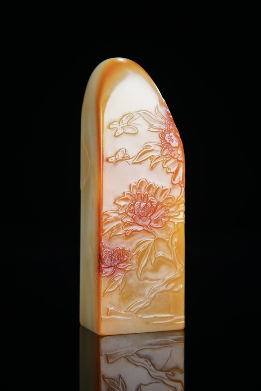 方寸藏珍·寿山田黄印章专场（一） 寿山芙蓉石《秋意》印章