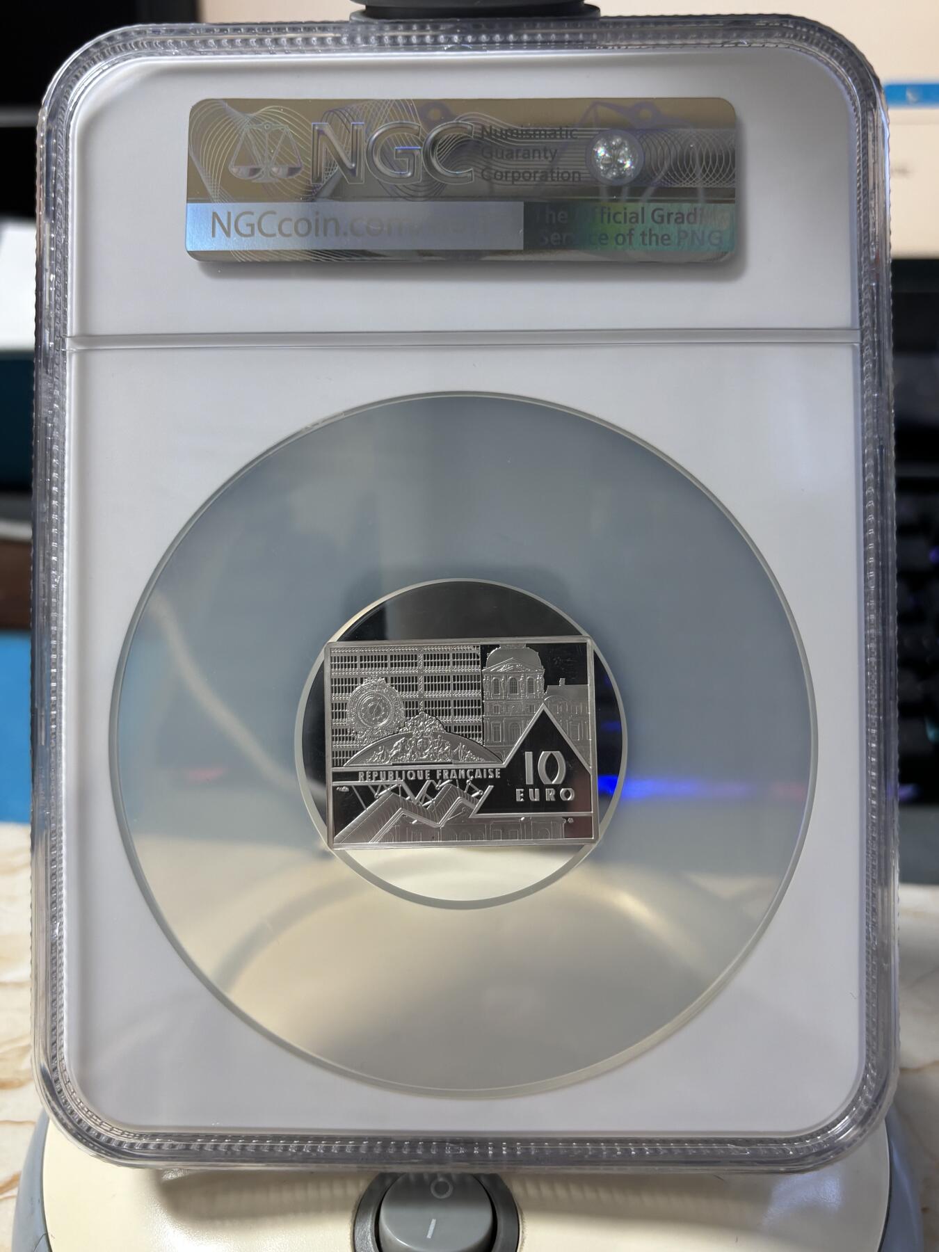 第189期拍卖 法国2020年杰作毕加索《格尔尼卡》银币NGC-PF69首无盒无证书，900银，22.2克，发行3000枚