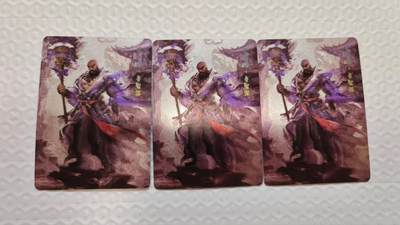 春节前倒数第三场！！龙虎卡牌-七三场（满200元包邮，无佣金，每周六结拍，欢迎送拍） - 粗闪3张 百相水浒 异色鲁智深 三宫 (官方边缘瑕疵，介意勿拍)