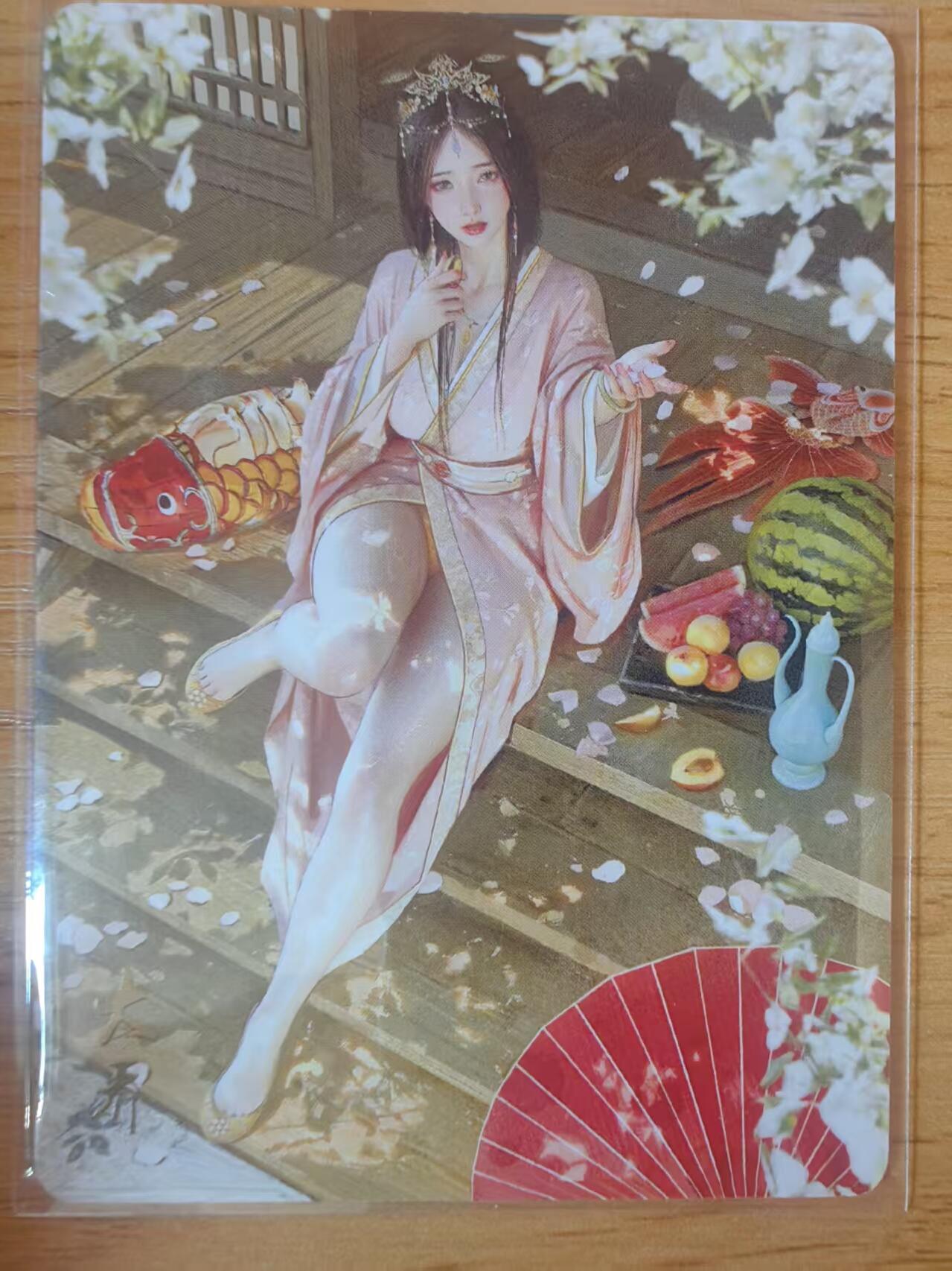 阳大大卡牌拍卖第95期（持续收拍品，周五晚上九点截拍，进群福利早知道） 燎原三国 龙骧虎跃 ST_Brush 大乔 光腿版 限编093/100