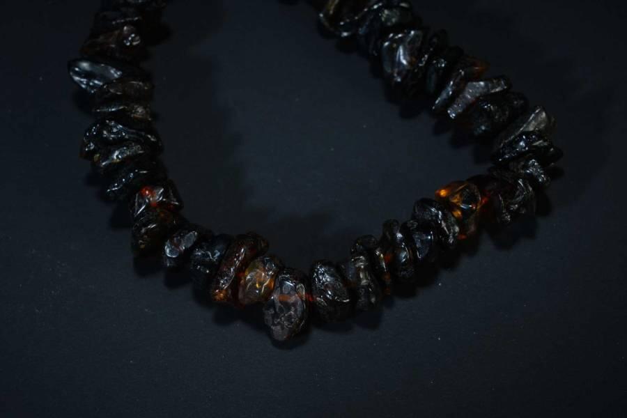 上海都达杂项专场五（全场包邮） 天然琥珀碎石手链 附鉴定证书87-74