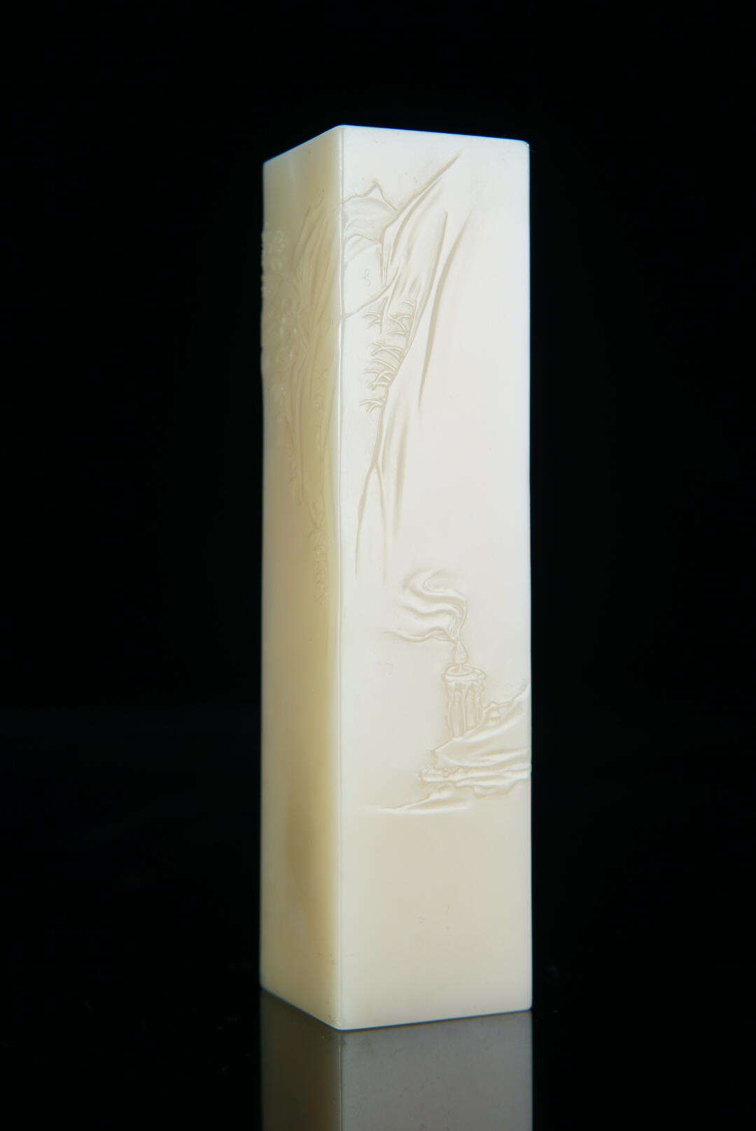 方寸藏珍·寿山田黄印章专场（一） 寿山纹洋石《蔡邕听琴》印章