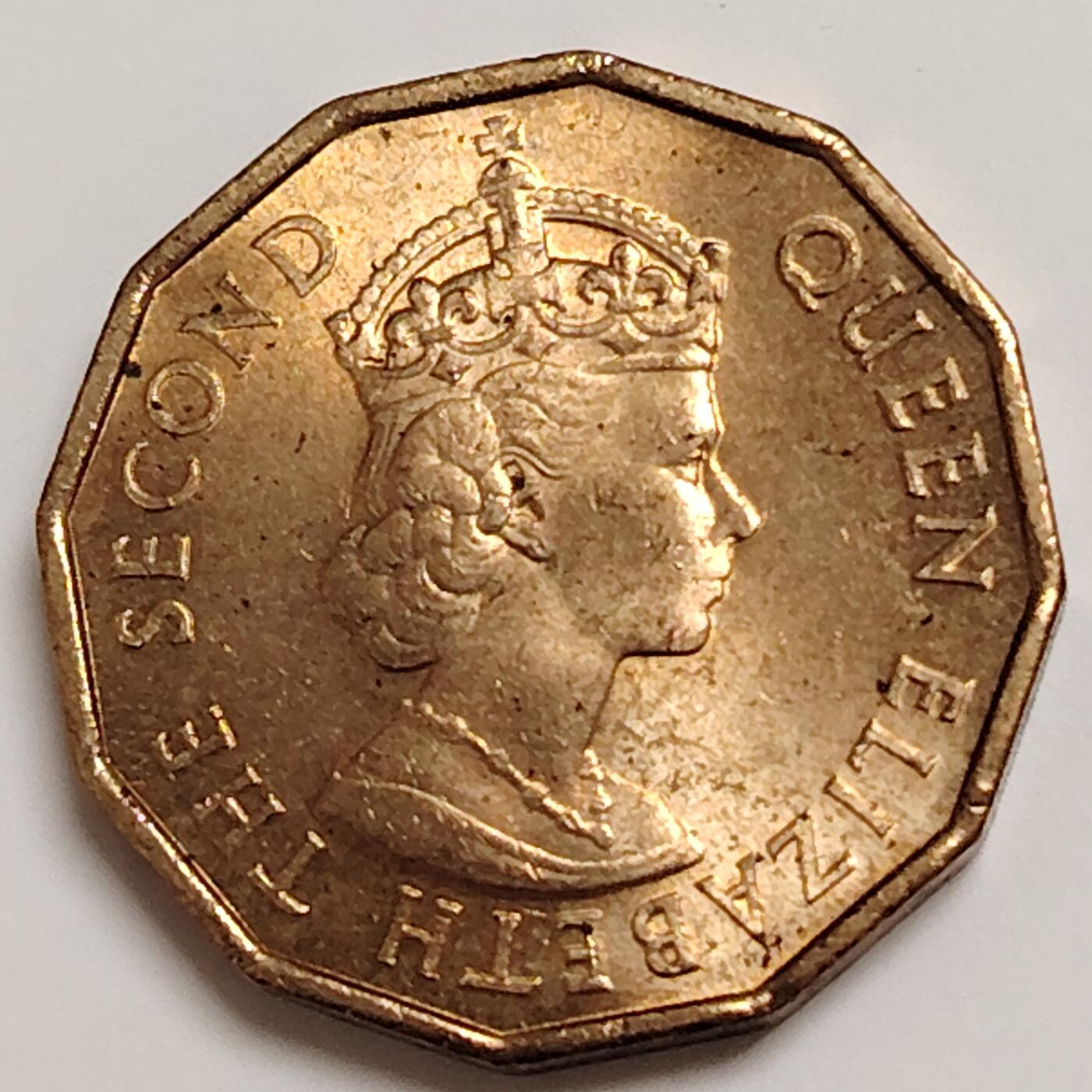 布加迪🐬～世界钱币(上海)🌾第 271 期 /  各国套币和散币 塞舌尔🇸🇨 1965年 10分 原光好品