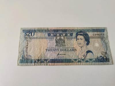 零零发流通品外国纸币拍卖 无佣金 - 斐济20