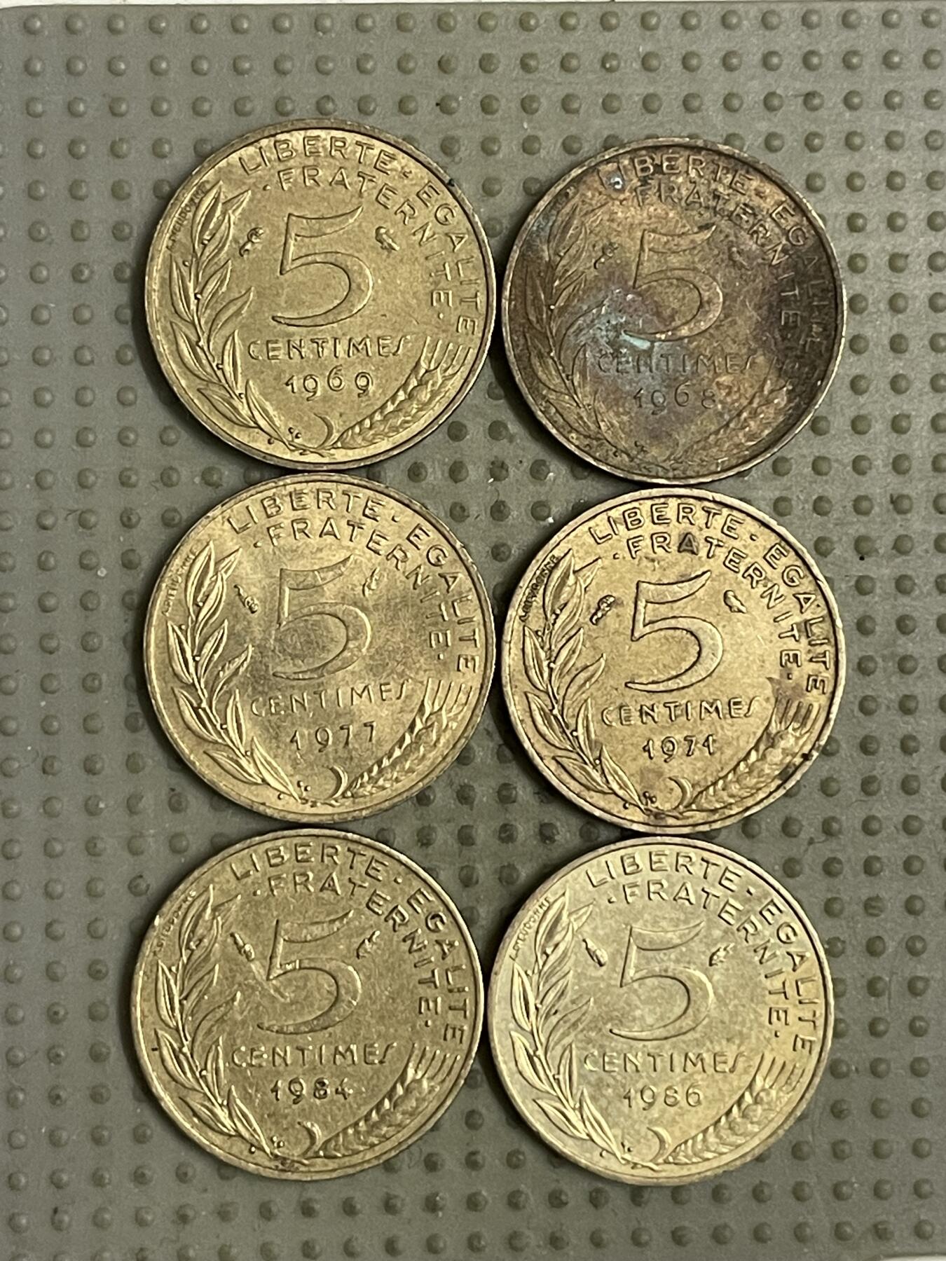 2026年第17场各国散币拍卖（总第167场） 法国5生丁6枚