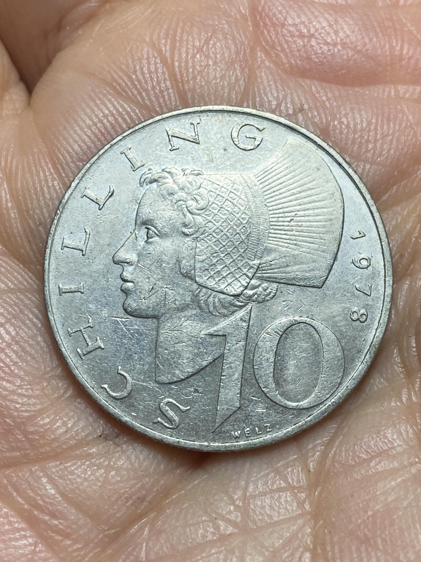 2026年第十三场(总第一百八十二场）外国好品散币场(免佣金) 奥地利🇦🇹1978年10先令(二战后共和国时期第二版)