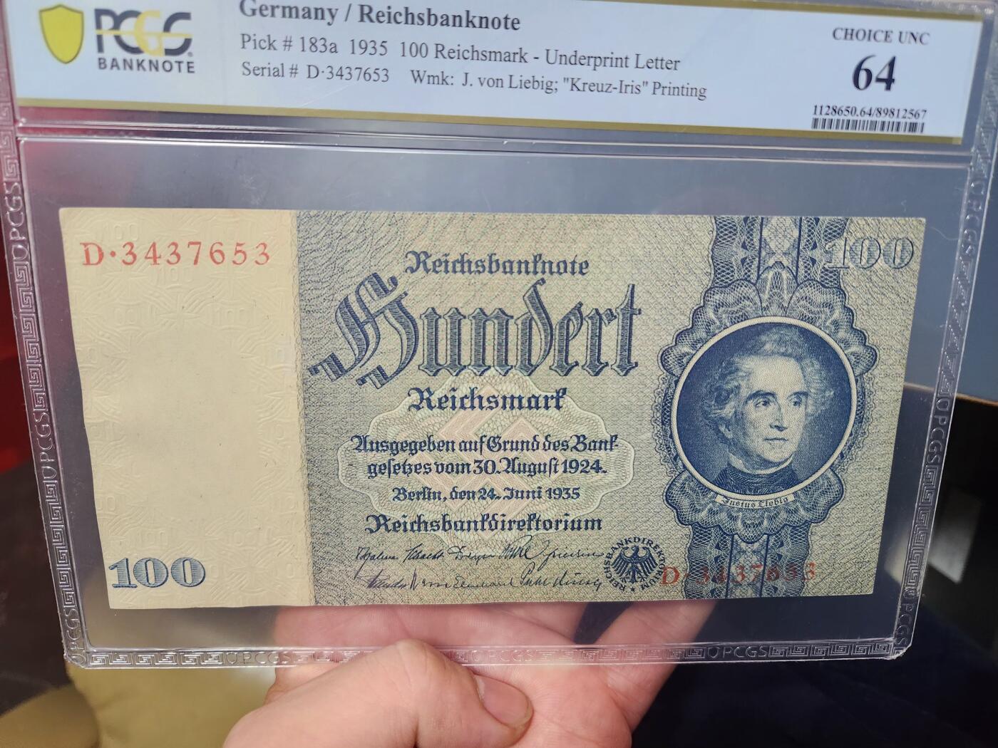 1月21号晚上8点 外国纸币自动截拍第10场 德国100马克64