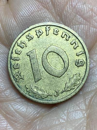 2026年第十三场(总第一百八十二场）外国好品散币场(免佣金) - 德意志第三帝国1939年10芬尼(J标，汉堡造)