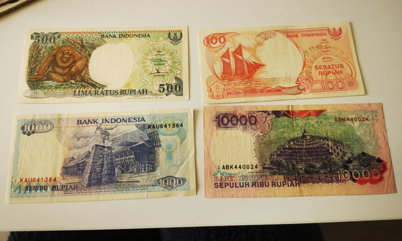 零零发流通品外国纸币拍卖 无佣金 印尼一组