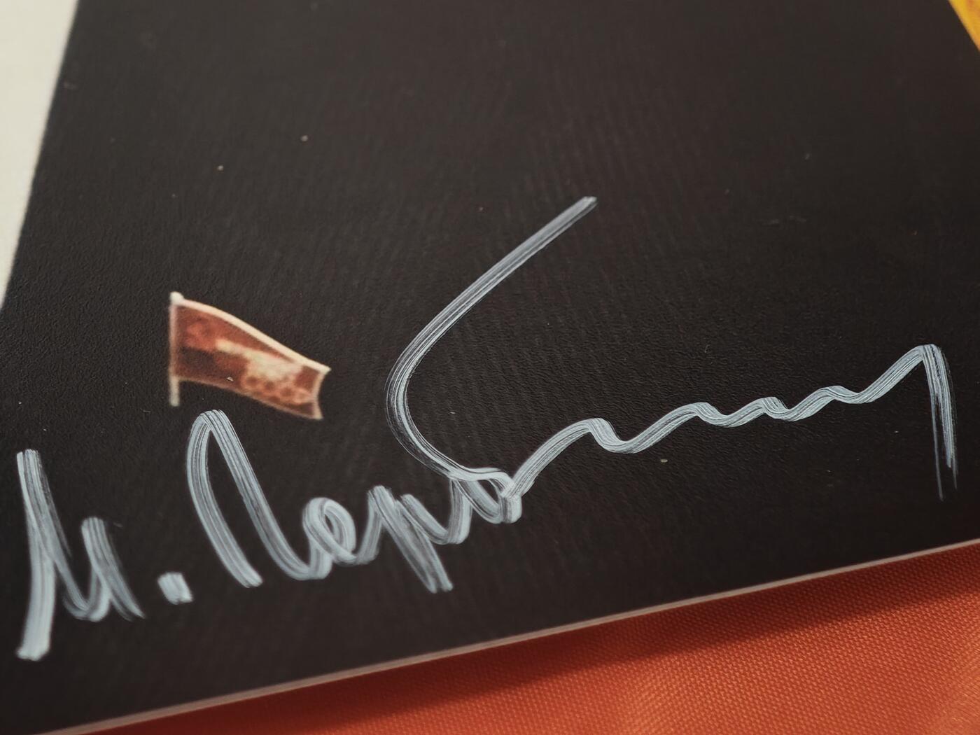 橙子收藏第一期  苏联末代领导人 米哈伊尔·戈尔巴乔夫 肖像亲笔签名照