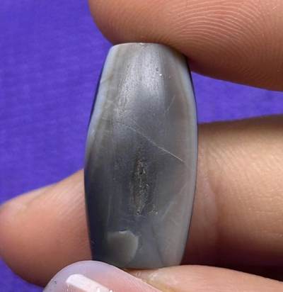 回流银器杂项 - 西亚千年玛瑙珠一颗，包浆皮壳老熟自然