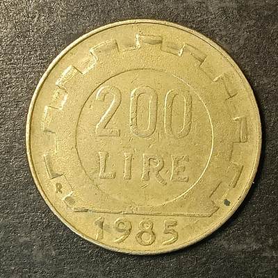 逸泉钱币2026A第五场A各国纸币沙俄散币纪念币系列A702-882 - 874 意大利200里拉铜币