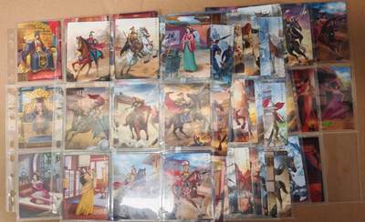 趣卡卡拍No.23期（无佣金免手续费，分享成交有奖） - 【套卡】隋唐演义 普卡+卡头+艺术家+光栅卡等124张（套卡已拆入册）