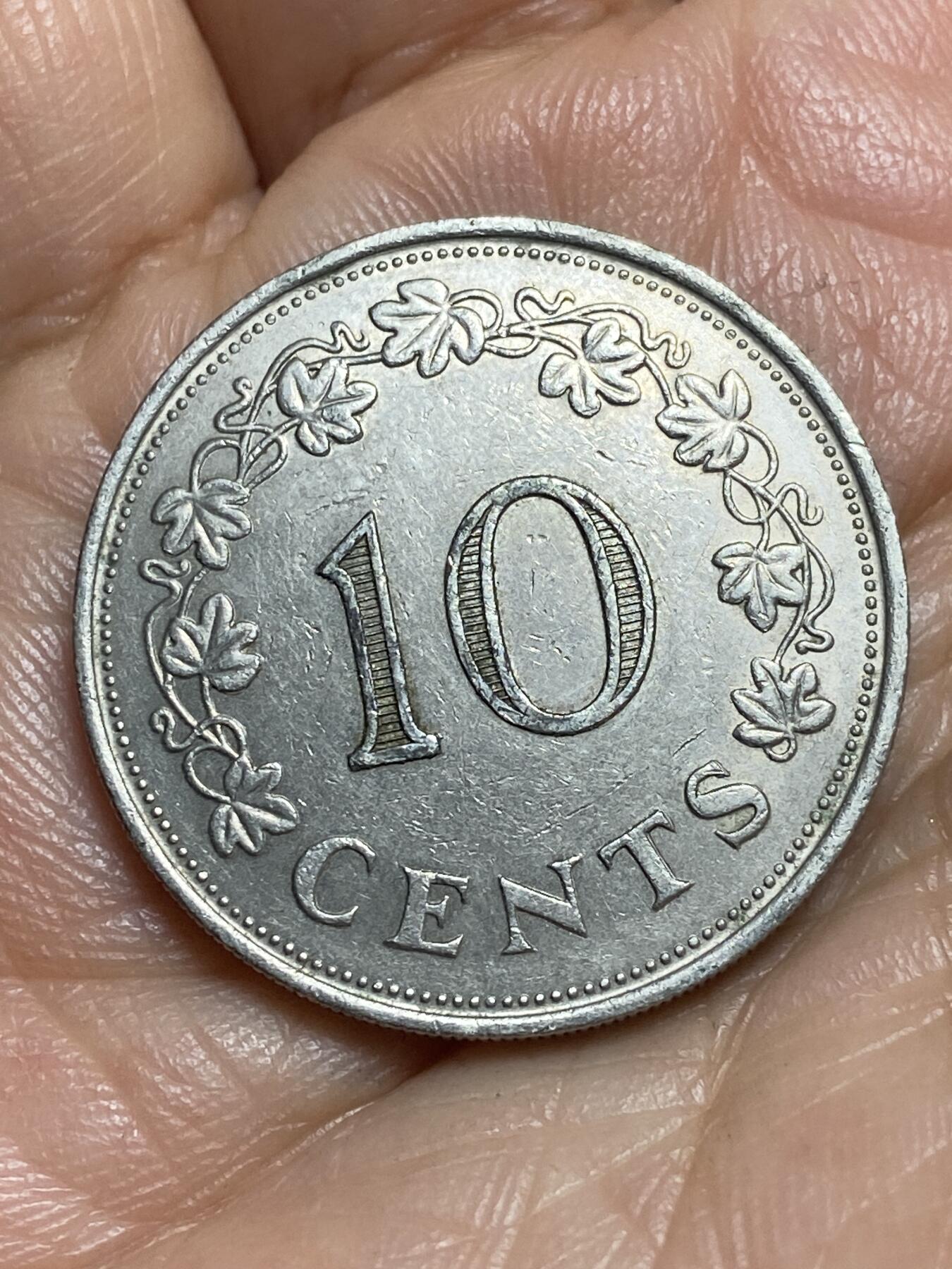 2026年第十三场(总第一百八十二场）外国好品散币场(免佣金) 马耳他🇲🇹1972年10分(首套流通硬币，首发年)