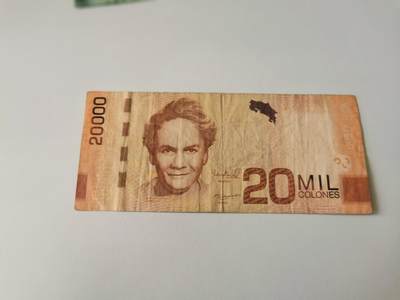 零零发流通品外国纸币拍卖 无佣金 - 哥斯达黎加20000