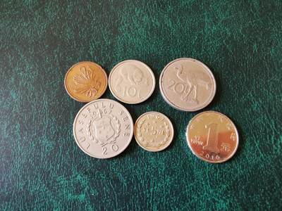 零零发外国硬币拍卖 无佣金 - 巴布亚新几内亚和萨摩亚一组