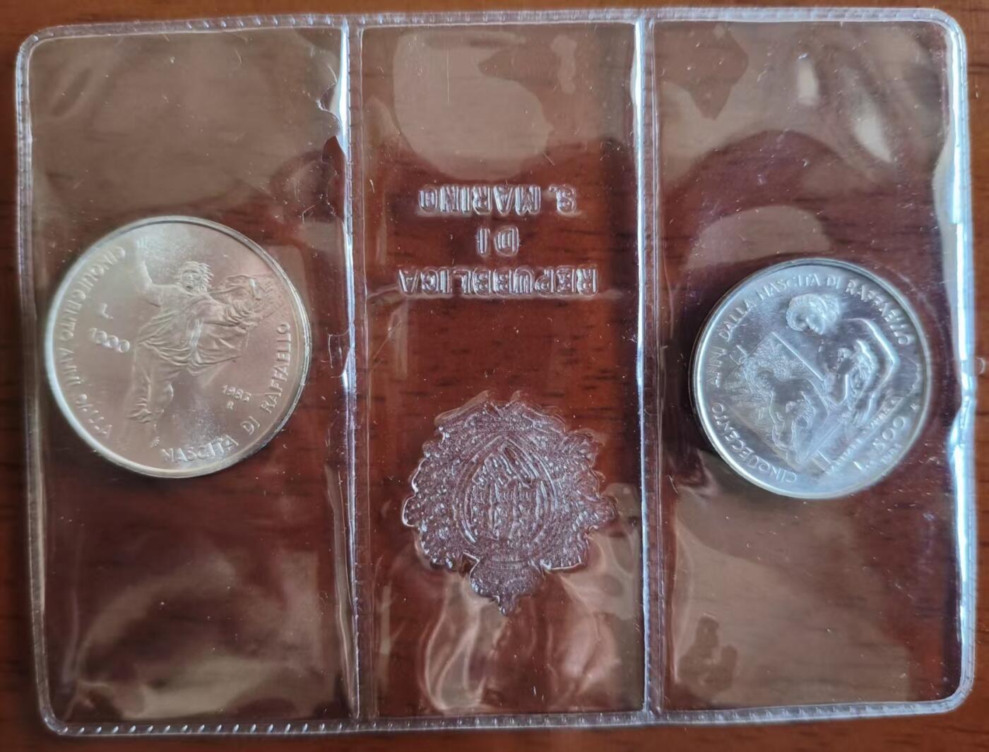 ❤️【币观天下】❤️ 第340期钱币拍卖- 2026.1.23周五晚上6点半场-长期征集拍品 圣马力诺1983年拉斐尔纪念套装原盒证 含纯银21.38克