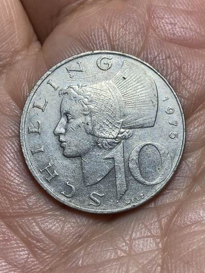 2026年第十三场(总第一百八十二场）外国好品散币场(免佣金) - 奥地利🇦🇹1975年10先令(二战后共和国时期第二版)