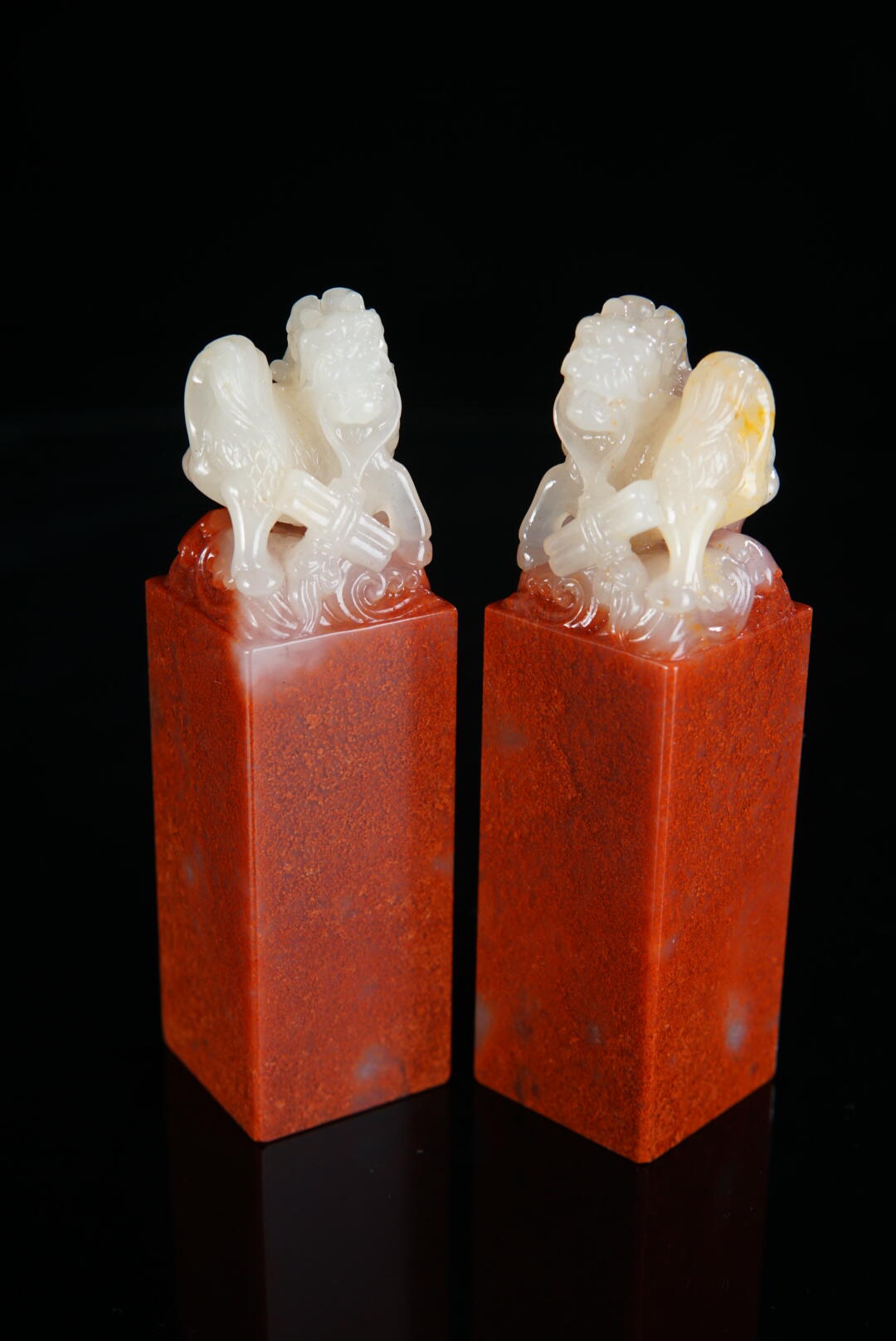 方寸藏珍·寿山田黄印章专场（一） 寿山高山石《麒麟献瑞》印章