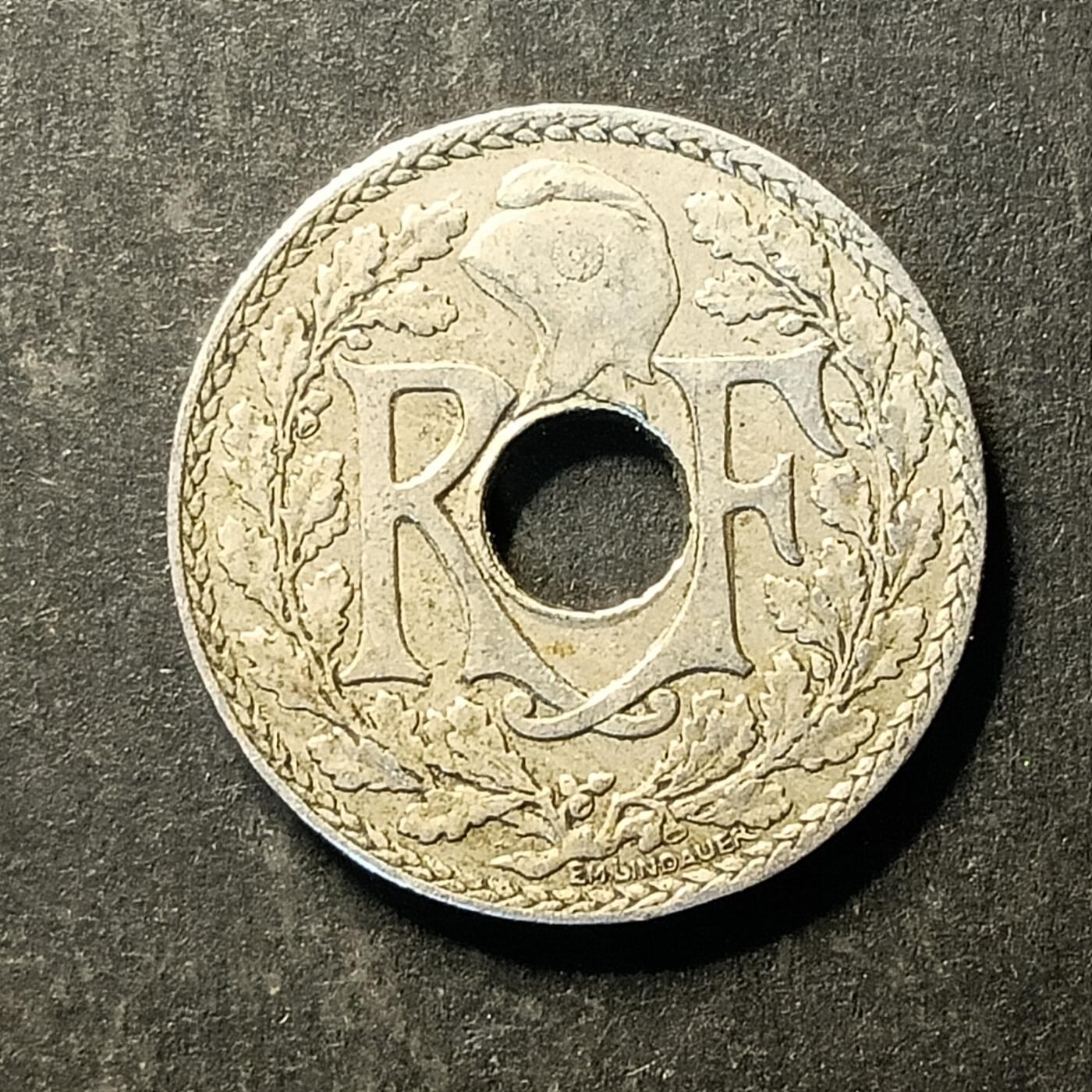 逸泉钱币2026A第五场A各国纸币沙俄散币纪念币系列A702-882 712 法国10分中孔铜镍币