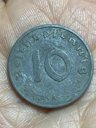 2026年第十三场(总第一百八十二场）外国好品散币场(免佣金) - 德意志第三帝国1943年10芬尼(A标，柏林造)