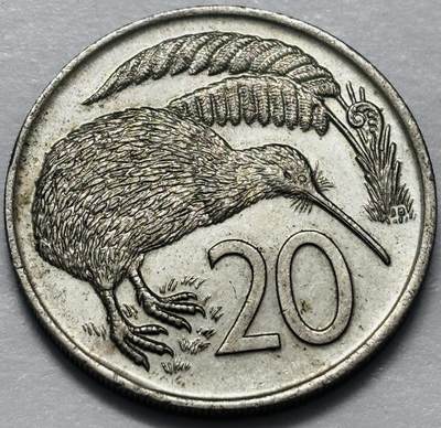 文馨钱币收藏 2026新年第四场（第 290 场）【长期接代拍品】 - 1975 年英属新西兰 20 分