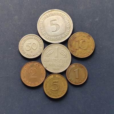 【全场包邮】纯粹捡漏拍496场-持续更新中 - 德国联邦德国各年份7枚套币