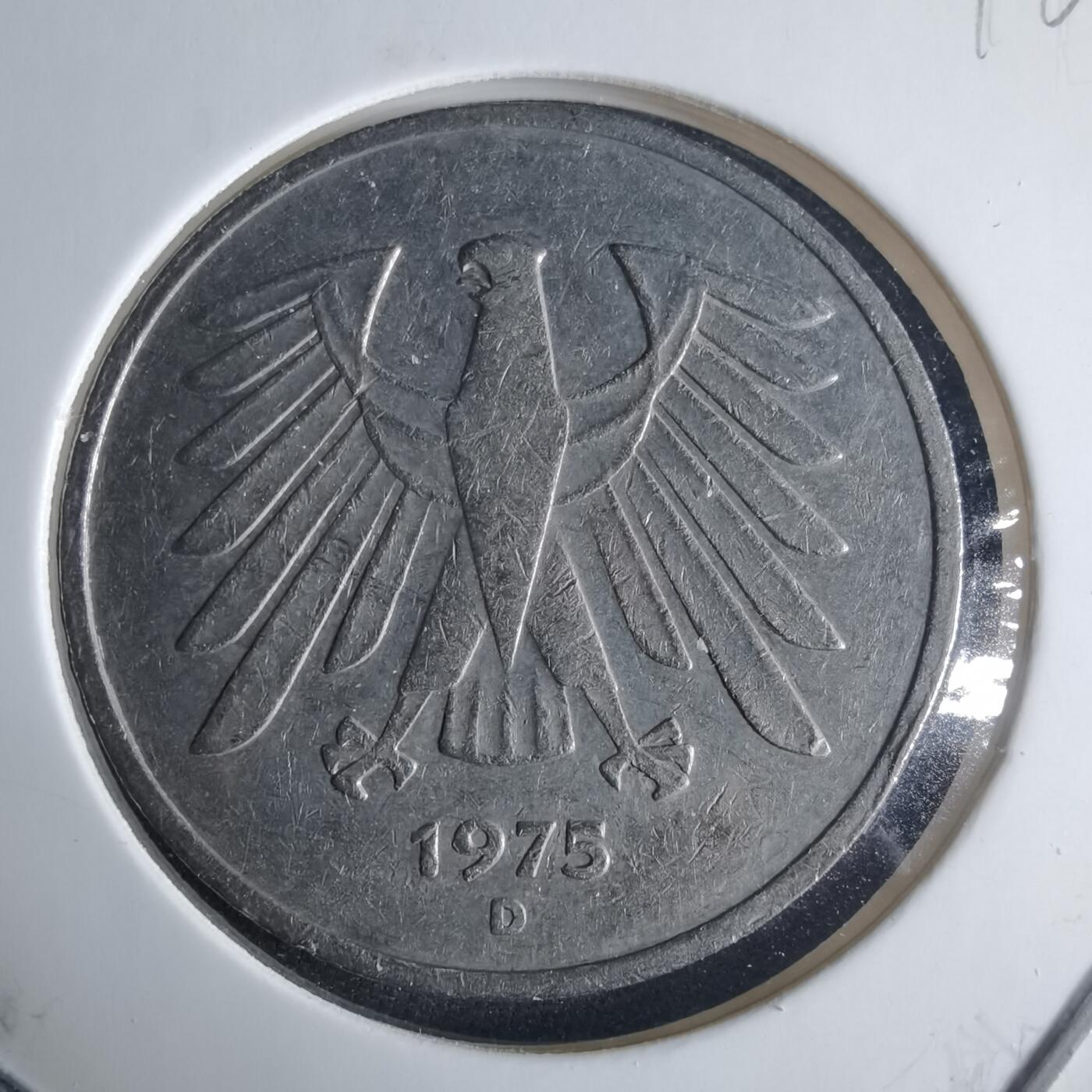 沼泽如烟--第970场 德国1975年5马克