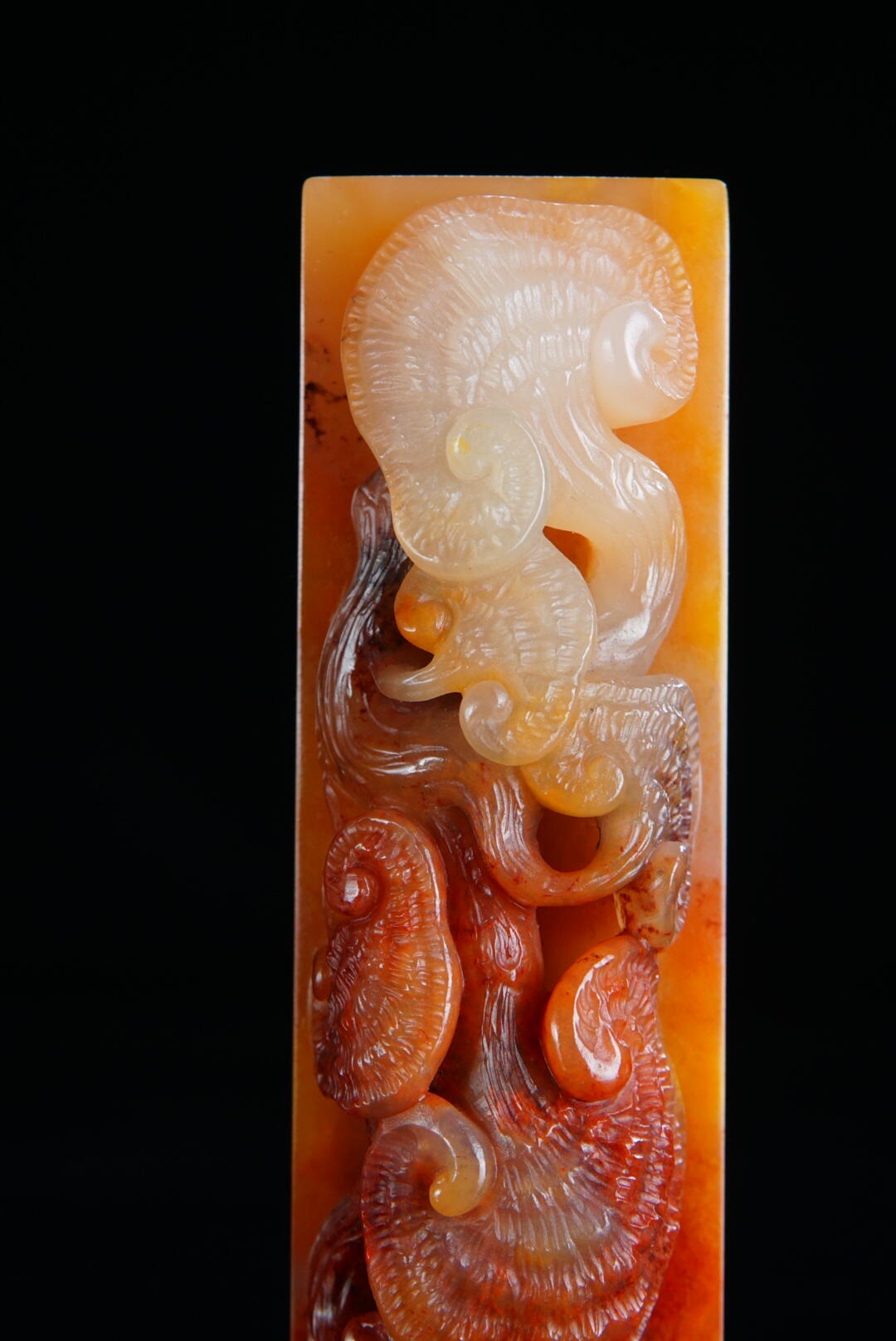 方寸藏珍·寿山田黄印章专场（一） 寿山高山石《灵芝》镇纸