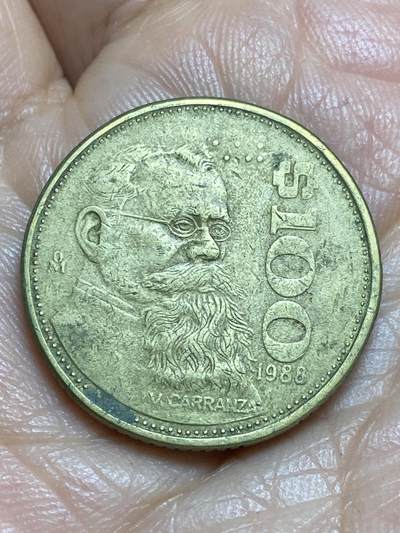 2026年第十三场(总第一百八十二场）外国好品散币场(免佣金) - 墨西哥🇲🇽1988年100比索(1984–1992年版)