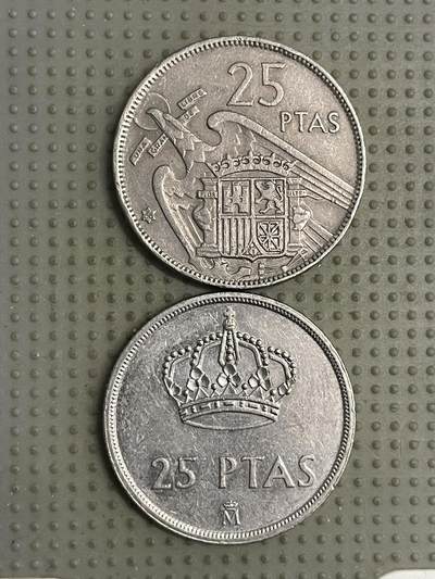 2026年第16场各国散币拍卖（总第166场） - 西班牙25比赛塔2枚