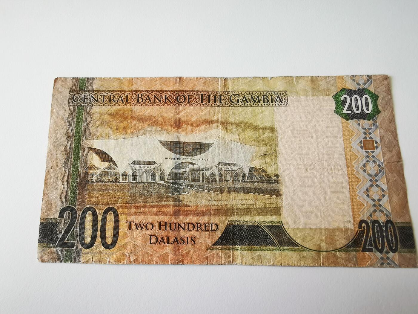 零零发流通品外国纸币拍卖 无佣金 冈比亚A冠