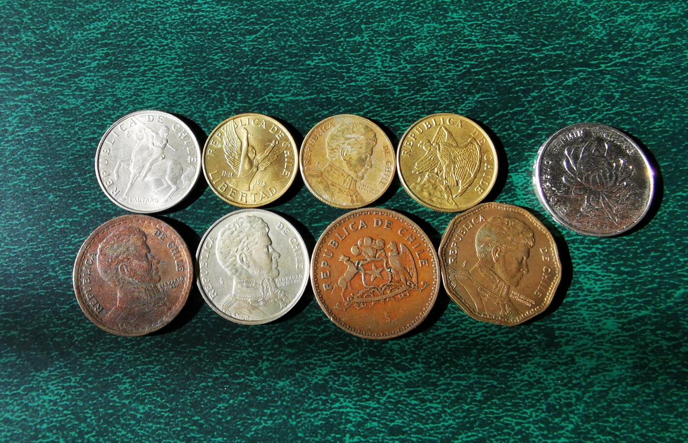 零零发外国硬币拍卖 无佣金 智利一组
