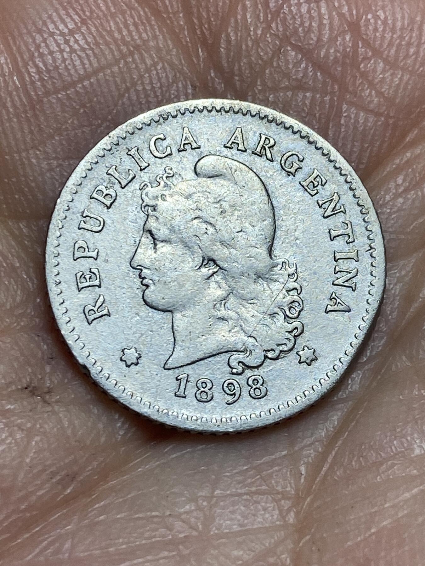 2026年第十三场(总第一百八十二场）外国好品散币场(免佣金) 早期年份–阿根廷🇦🇷1898年10分(1896–1950年第一版)
