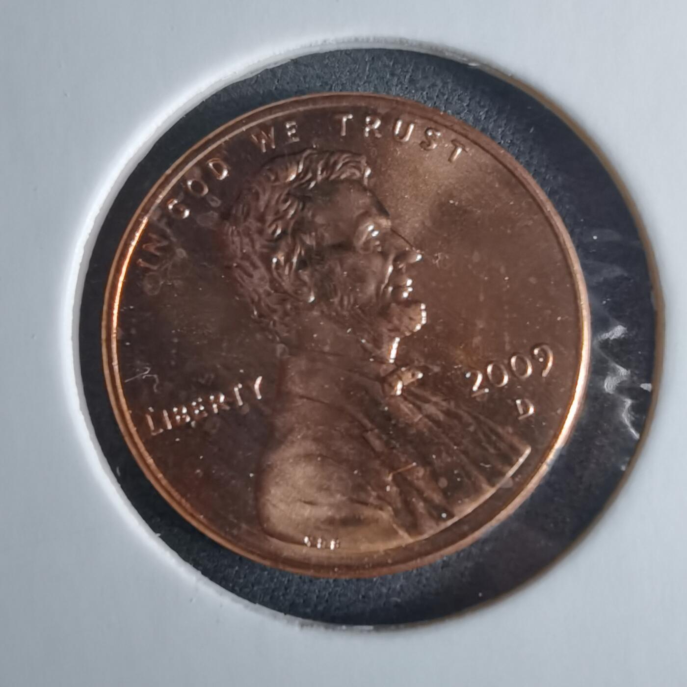 沼泽如烟--第970场 美国2009年一分纪念币