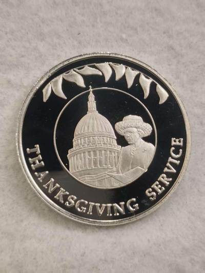 G&W世界散币，银币处理专场（第44场） - 福克兰2002年50便士 伊丽莎白二世登基50周年 圣保罗大教堂  克朗型