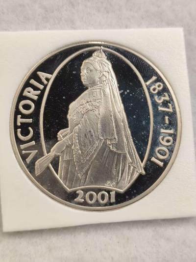 G&W世界散币，银币处理专场（第44场） - 特里斯坦达库尼亚2001年50便士 维多利亚女王逝世100周年  克朗型