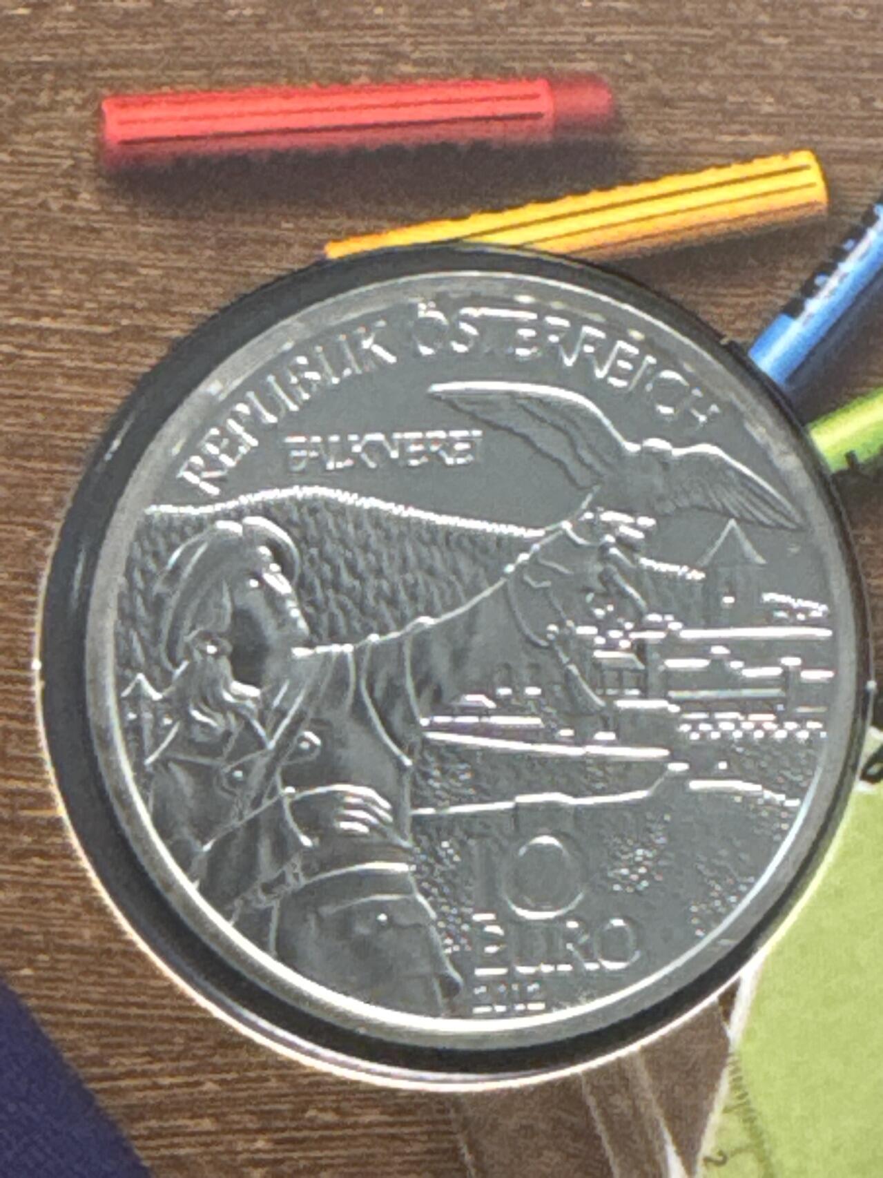 ❤️【币观天下】❤️ 第340期钱币拍卖- 2026.1.23周五晚上6点半场-长期征集拍品 奥地利联邦省系列银币 原厂封装卡册(面值10欧，重量17.3克)2012年卡林西娅州