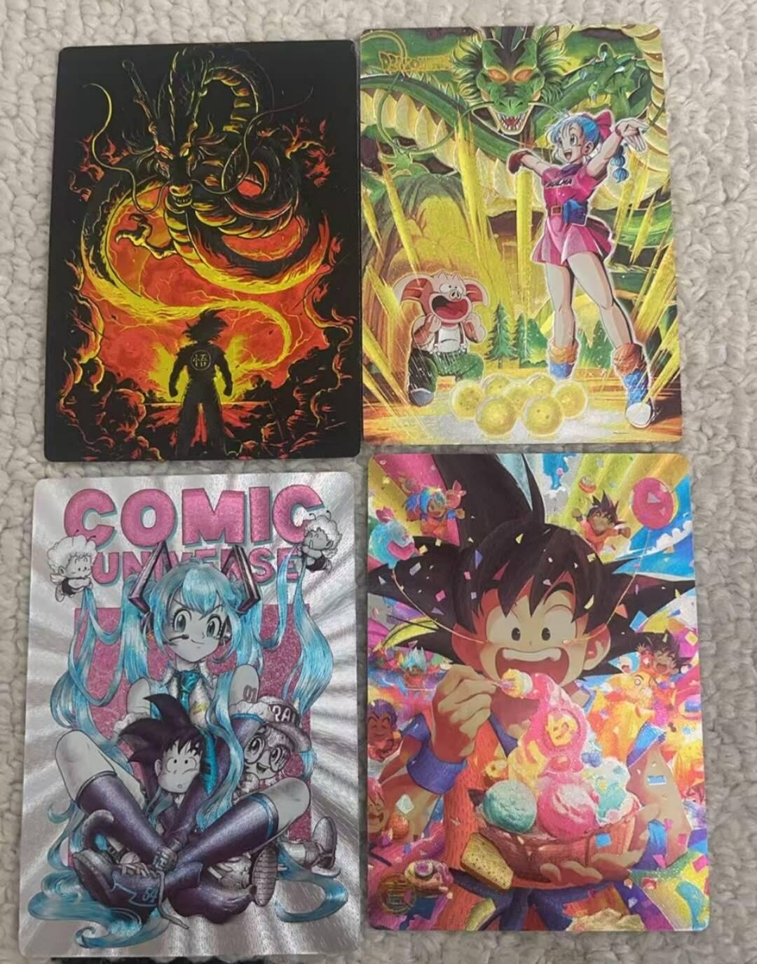 春节前倒数第三场！！龙虎卡牌-七三场（满200元包邮，无佣金，每周六结拍，欢迎送拍） 粗闪4张 奇点  七龙珠