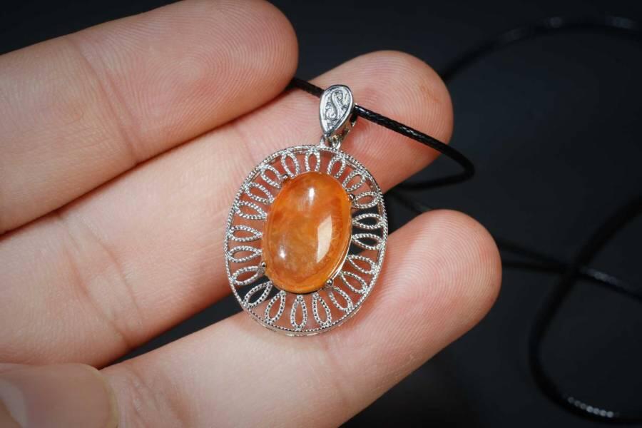 上海都达杂项专场五（全场包邮） 天然玛瑙蛋面吊坠挂件87-82